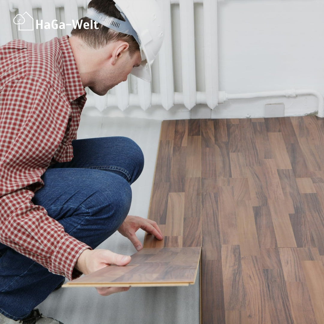 HaGa® Premium Trittschalldämmung 1,25m x 50m x 3mm | für Laminat-, Vinyl- und Holzböden | Reduziert