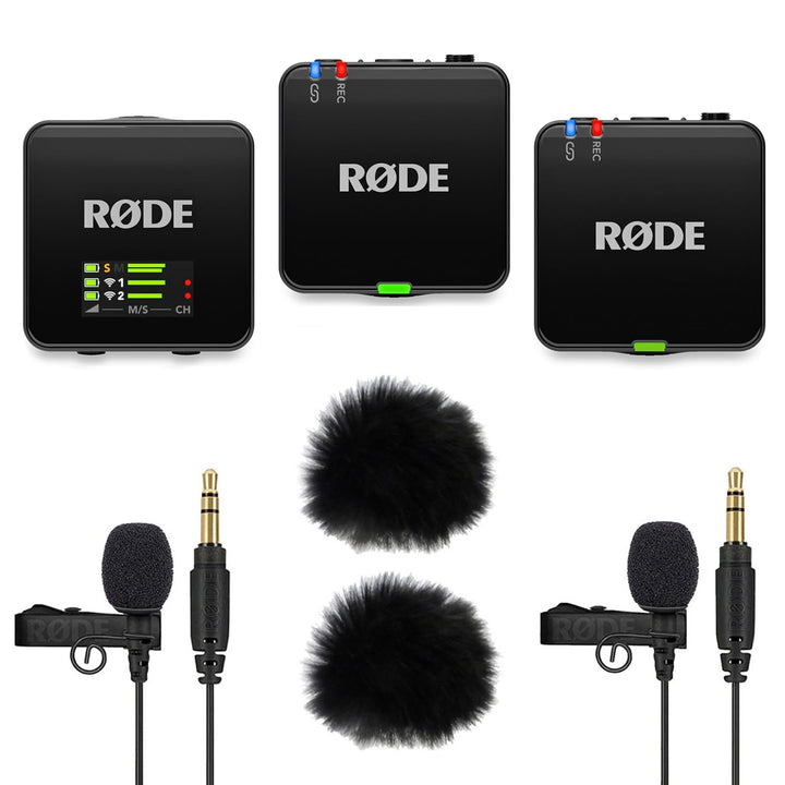 Rode Wireless GO Gen 3 Drahtloses 2-Kanal Mikrofon-Funksystem mit 2X Lavalier GO Mikrofon und 2X kee