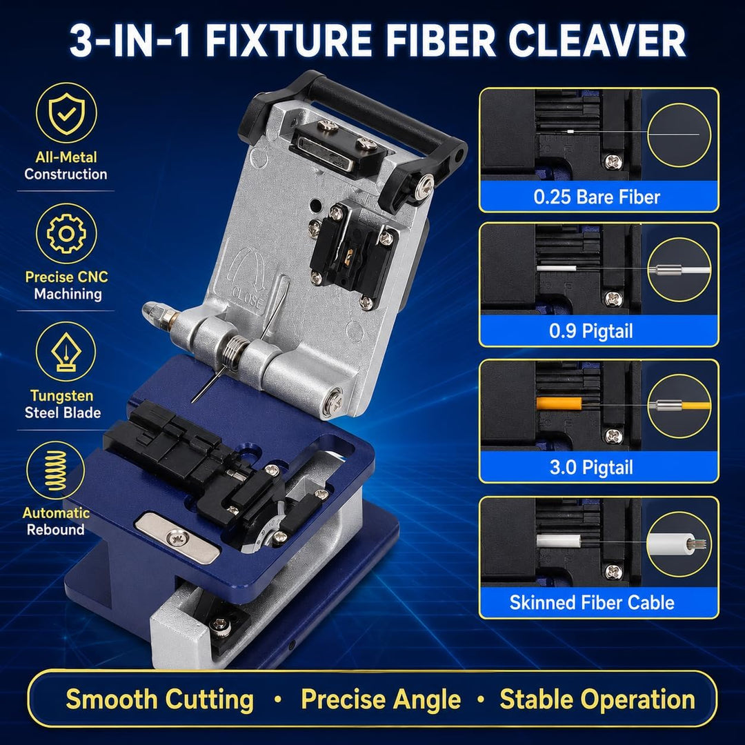 Glasfaser Werkzeug Set, 15 in 1 FTTH Tool kit FTTH Glasfaser Tool Kit Faseroptik FTTH Tool Kit Faser