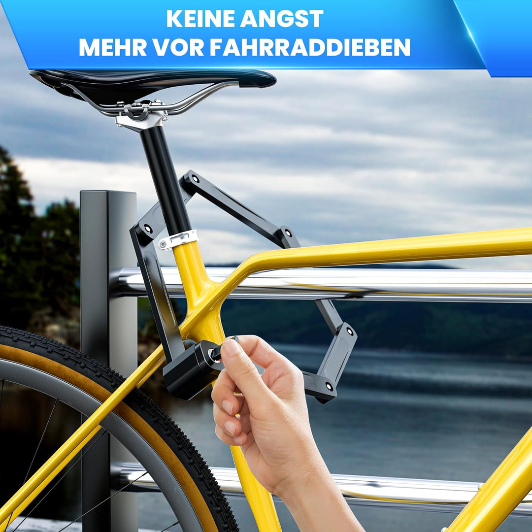 COICER Fahrradschloss Faltschloss 85 cm mit 3 Schlüsseln, Faltschloss für E Scooter, Fahrrad und Mot