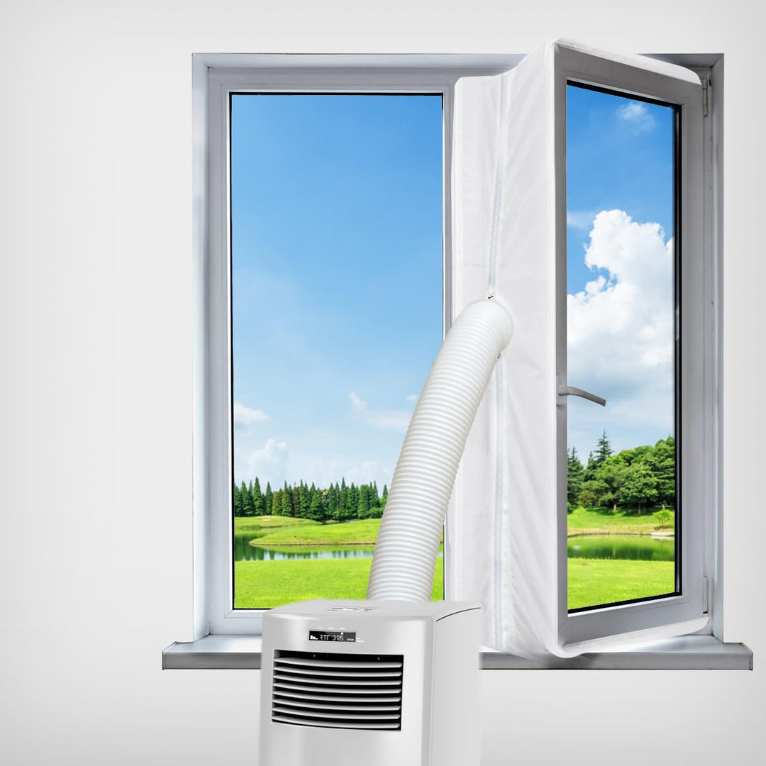 400CM Fensterabdichtung für Mobile Klimageräte,klimaanlage fensterabdichtung mit Doppelreissverschlu