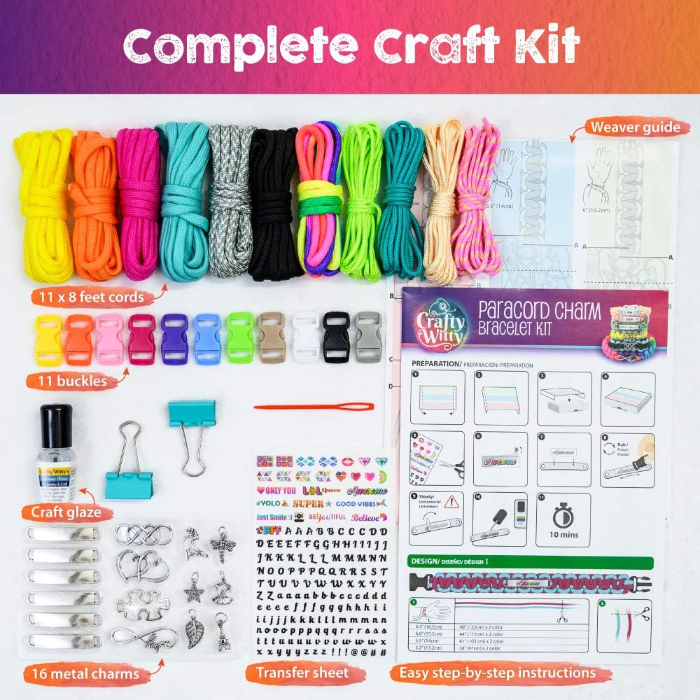 Personalisierte Charm Friendship Bracelet Making Kit: Beste Kinder im Alter von 7-14. Grosse Aktivit