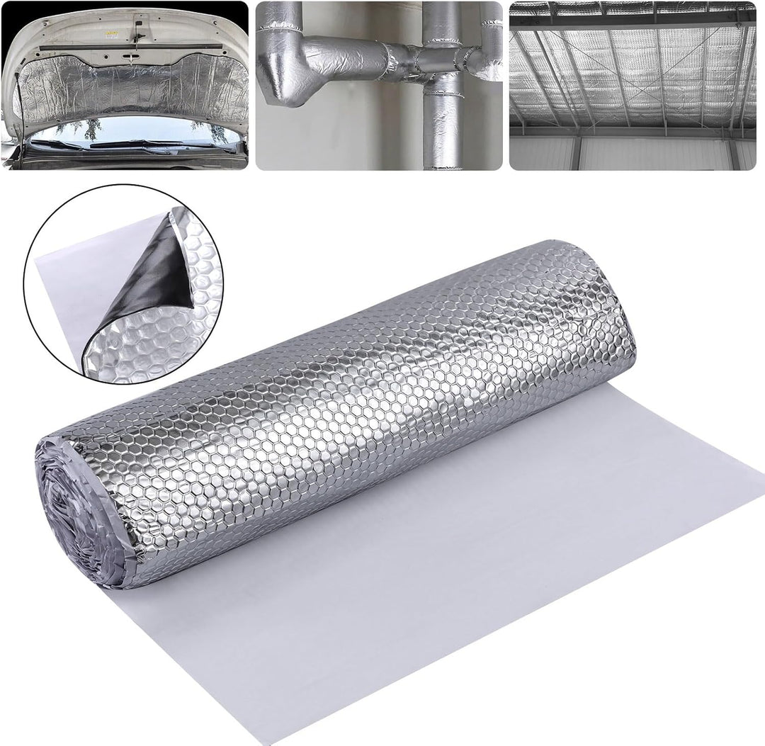 Baketron 2mm 50 cm x 4 m = 2m² Alubutyl Anti Dröhn Dämmmatte Selbstklebend Dämmung - KFZ Lärmschutz,