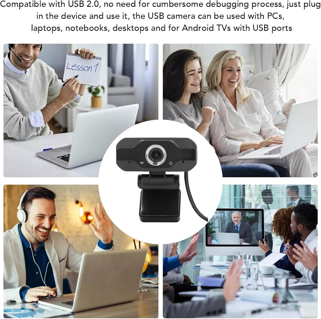 USB Webkamera mit Mikrofon, Weitwinkel Webcam für den Desktop, 4K HD Autofokus Computer Webkamera fü