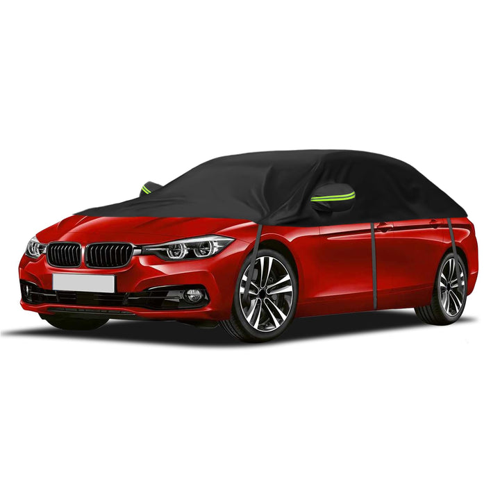 Universelle Halbgarage für Autos 323 * 150 * 49cm, Autoabdeckung Wasserdicht Ersatz für BMW 3 Series