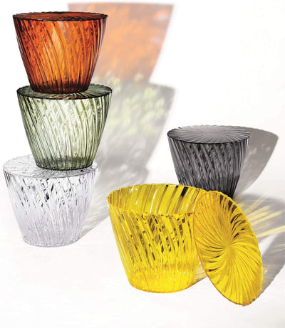 Kartell 8805B4 Beistelltisch Sparkle, transparent Tavolino Cristallo, Tavolino Cristallo