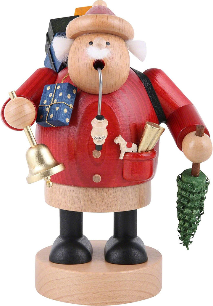 KWO Olbernhau 21507 Räuchermännchen Weihnachtsmann, 18 cm