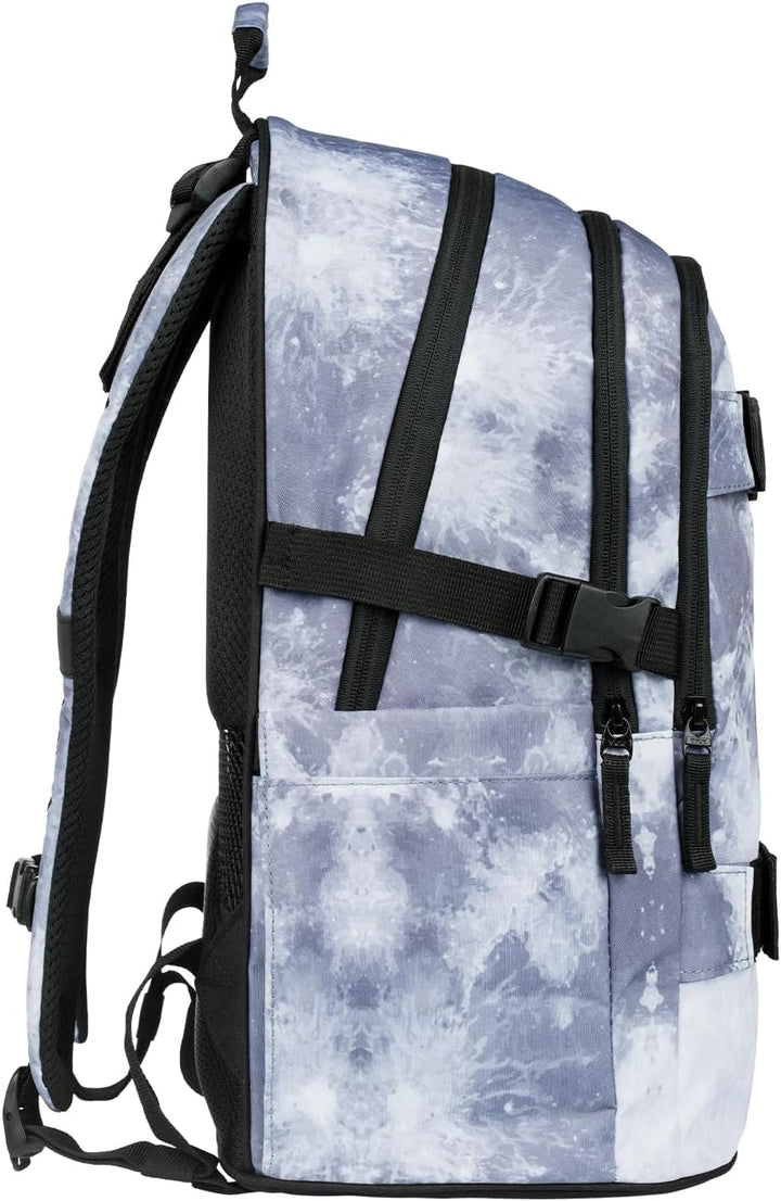 Baagl Schulrucksack für Jungen Mädchen Teenager - Skateboard Rucksack - Kinderrucksack mit Laptopfac