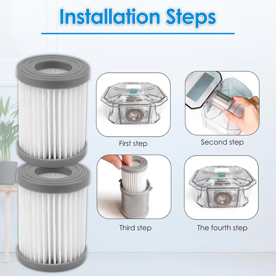 (7 Stück) M320 Ersatz-HEPA-Filter kompatibel mit Lefant M320/M320G Saugroboter, Filter-Zubehör-Set,