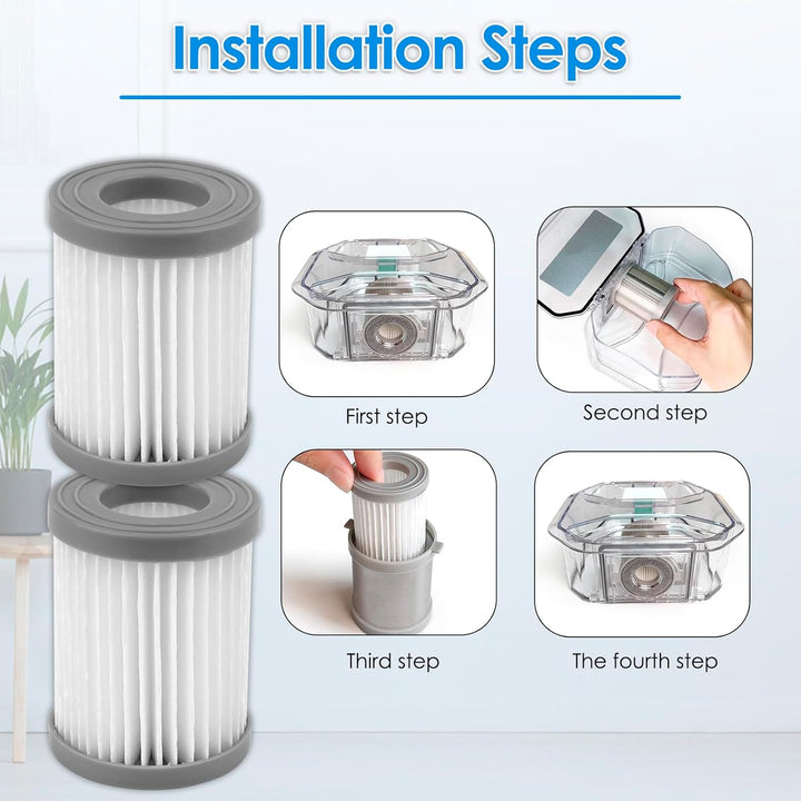 (7 Stück) M320 Ersatz-HEPA-Filter kompatibel mit Lefant M320/M320G Saugroboter, Filter-Zubehör-Set,