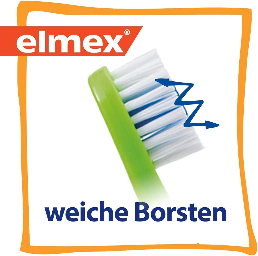 Elmex Kinder Set mit Zahnpasta & 6 Zahnbürsten - besonderer Kariesschutz für Milchzähne, 2-6 Jahre 1