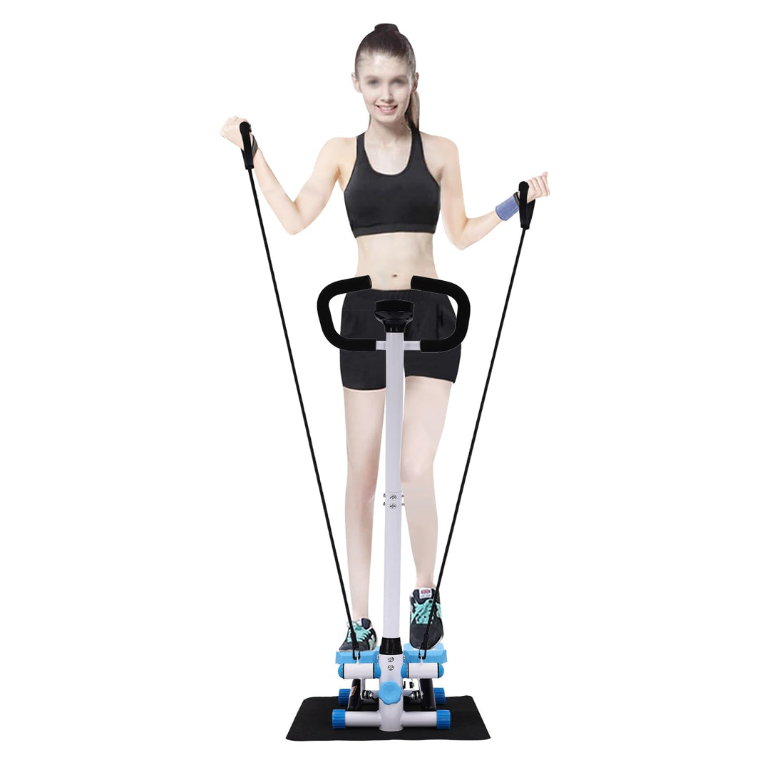Swing Side Stepper Fitness Swing Stepper mit Lenker, Hometrainer bis 150 kg 29 * 39 * 110cm,Übung St