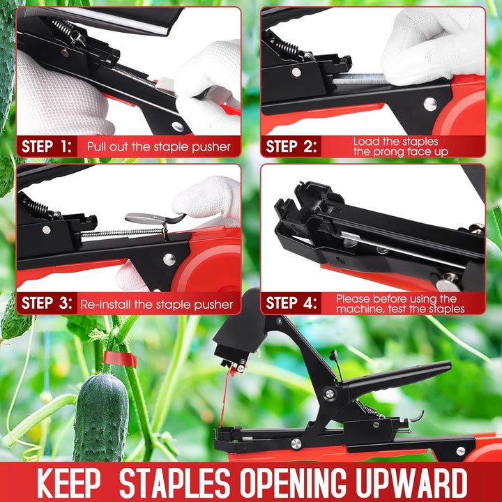 SWANSOFT Pflanzenbindemaschine, 45mm Bindezange für Pflanzen, Plant Tying Machine für Trauben Tomate