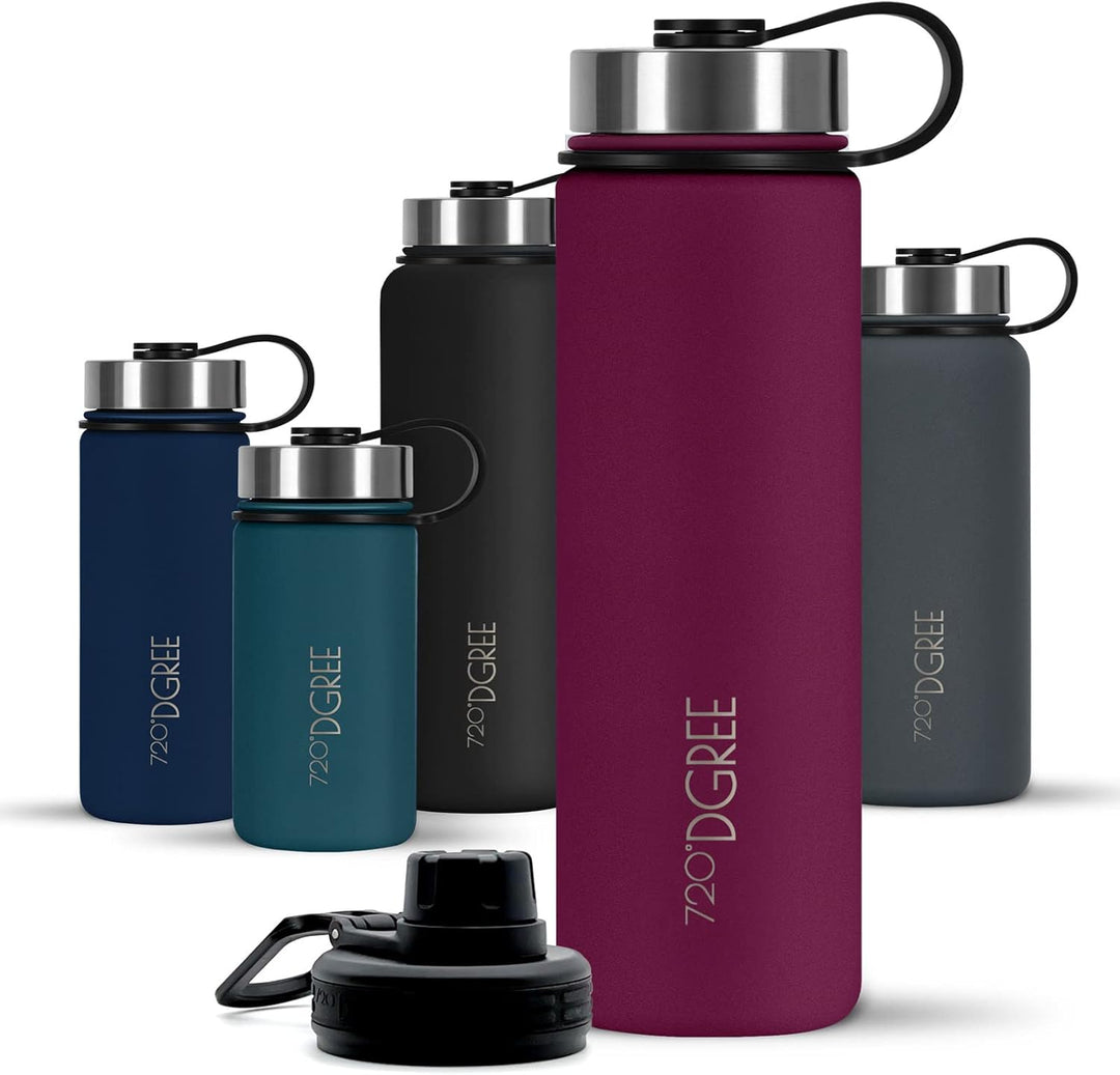 720°DGREE Edelstahl Trinkflasche “noLimit” – 1200ml - Auslaufsicher, Kohlensäure geeignet, BPA-Frei