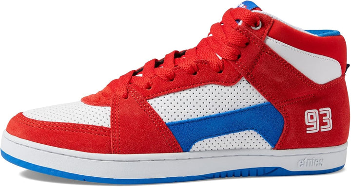 Etnies Herren Mc Rap Hi Top Skateschuh Skate-Schuh 45 EU Rot Weiss Blau, 45 EU Rot Weiss Blau