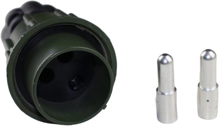 Sertplas NATO Stecker 2 Polig 35mm² inkl.Kontaktbuchse mit Kontaktstift Olivgrün VG96917