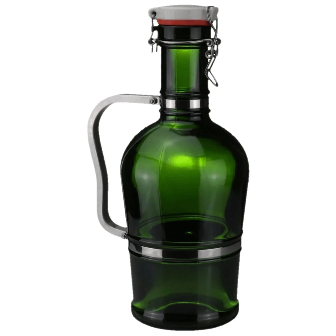Biersiphon 2L grün aus Glas – klassisch für selbstgebrautes Bier und Präsentation