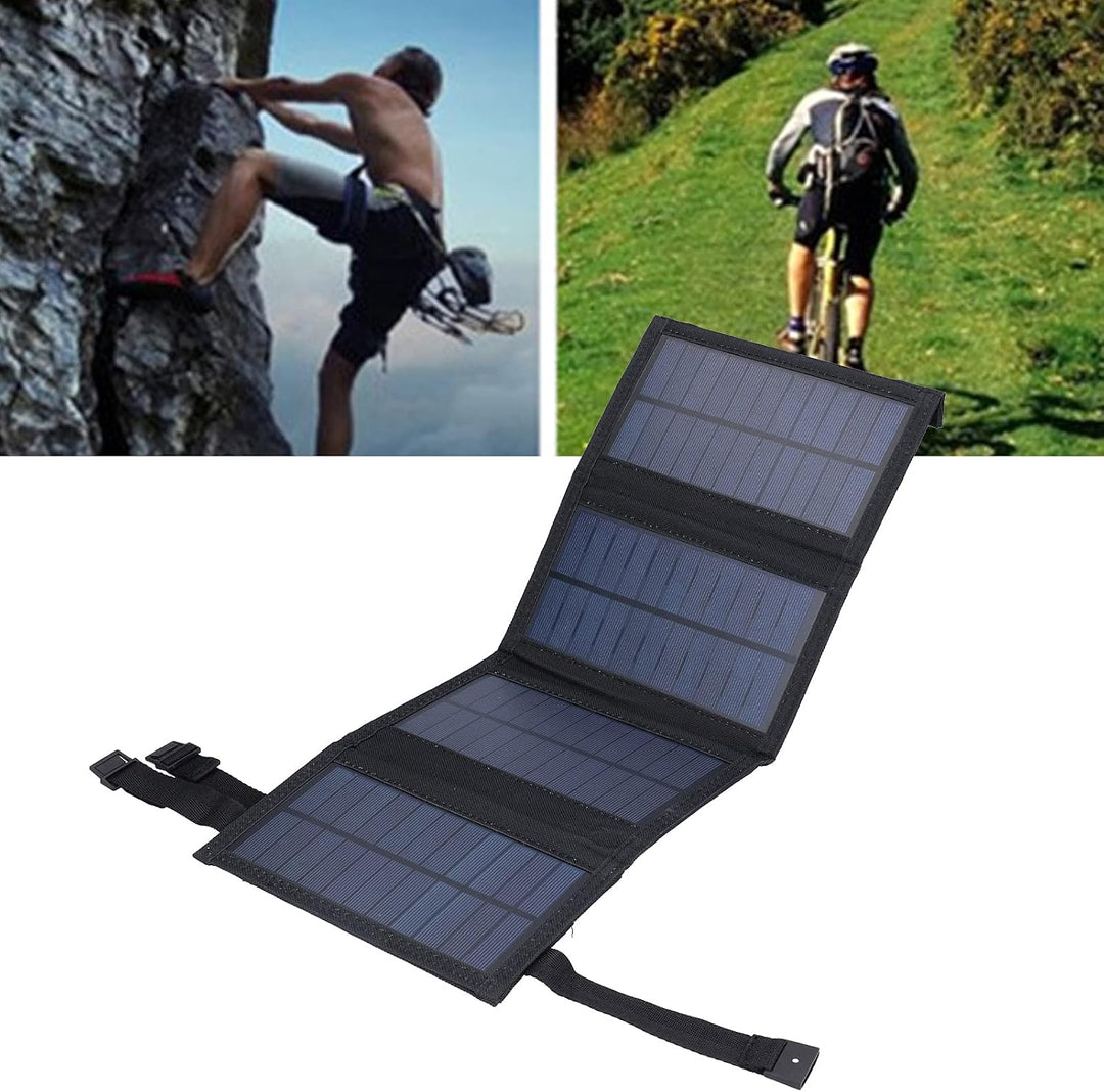 20W Faltbar Solarpanel Solarmodul, Tragbare Solarladegerät Monokristallin Solarzelle Solaranlage Kom