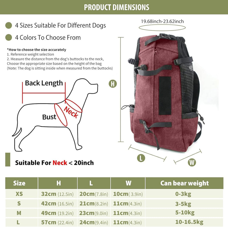 PETCUTE Hundetasche Hundetransporttasche Tragetasche für Hunde Katzen Wanderrucksack Seite Atmungsak