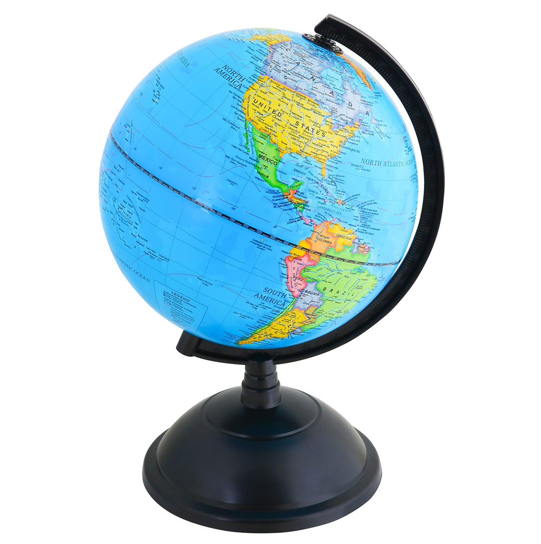 Topglobe 20cm Schülerglobus - Englische Karte - Globus Bildung Drehbarer - Pädagogische/Geografische