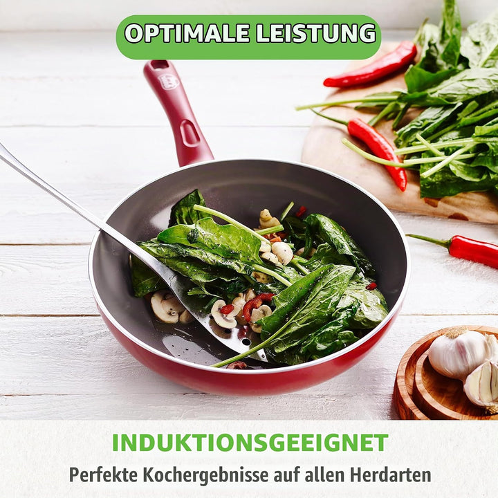 GreenChef Diamond Gesunde Antihaft-Keramik-Bratpfanne 20 cm, Eierpfanne, PFAS-frei, Induktionsgeeign