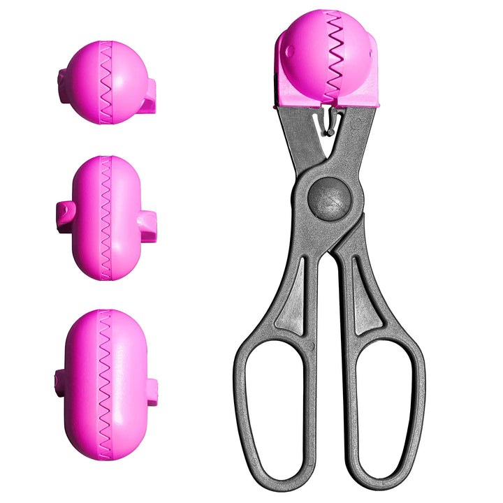 La Croquetera Frikadellenzange Multifunktionswerkzeug Pink - Mit 4 austauschbaren Formen für Krokett