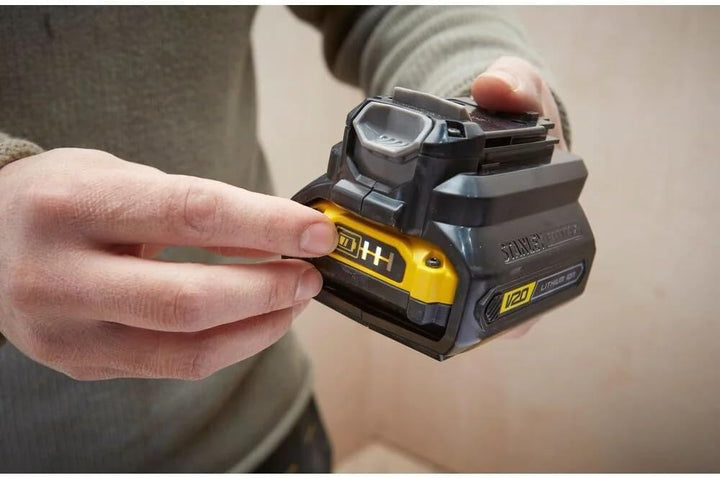 Stanley SFMCB121D1-QW Pack: Ladegerät 2 A Adapter Lithium Werkzeug FATMAX 1 Akku V20 Li-Ion 18 V 2 A
