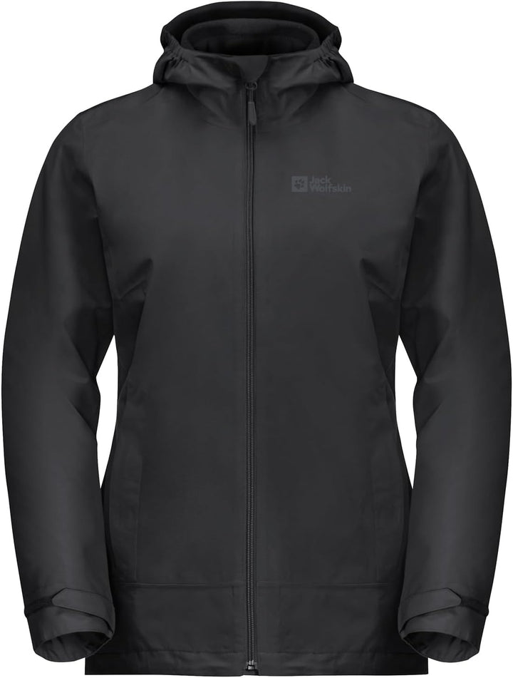 Jack Wolfskin Damen Moonrise 3in1 Jkt W Jacket XS Schwarz, XS Schwarz