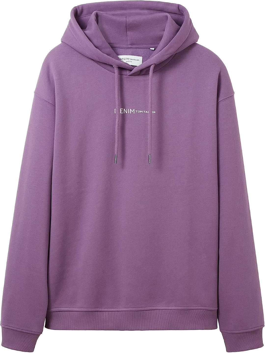 TOM TAILOR Denim Herren Hoodie Sweatshirt mit Logo-Print S 32248 - Dusty Grape, S 32248 - Dusty Grap