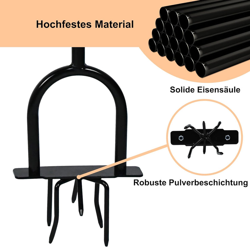 UISEBRT Rasenlüfter Manuell Rasenbelüfter 98,5cm, Aerifizierer für Rasen 3 in 1, Manuelle Bodenkrall