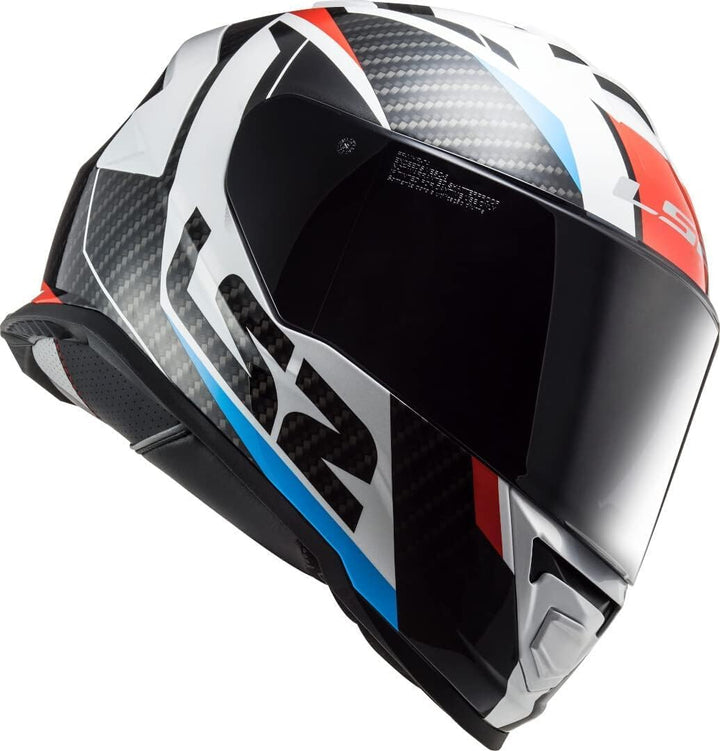 LS2 Motorradhelm FF800 STORM RACER RED BLUE, Schwarz/Weiss/Rot/Blau, L L Schwarz/Weiss/Rot/Blau, L S
