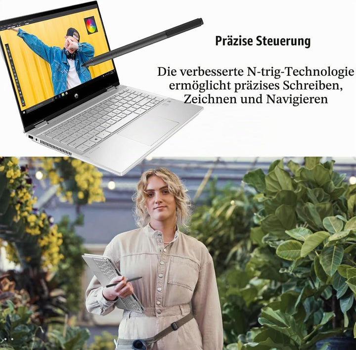 Tilt Pen für HP Tilt Pen (2MY21AA) Digitaler Eingabestift, 2 programmierbare Tasten, Bluetooth, aufl