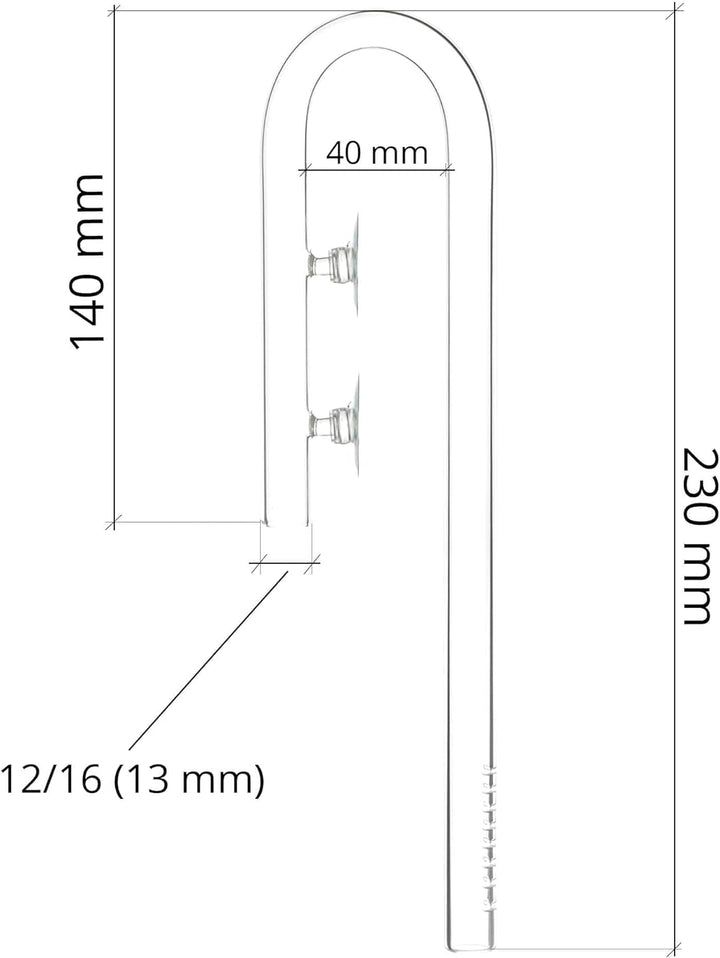 Guemmer products Filter Inflow Outflow Set 12/16mm 2 Saugnäpfe