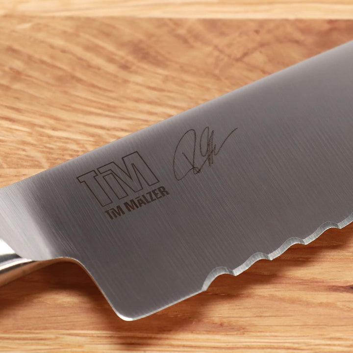 Kai Shun Tim Mälzer Kamagata | Brotmesser TMK-0705 23 cm Edelstahlklinge mit Wellenschliff | + gross