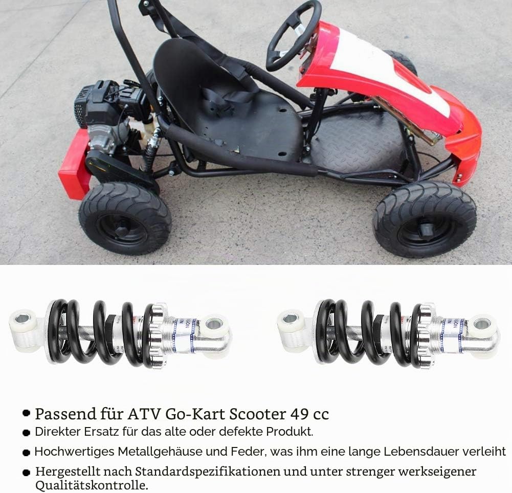 Hinterer Stossdämpfer, 2 Stück 125mm 750LBS Motorrad Hinterer Luftstossdämpfer Dämpfer Hinterradaufh