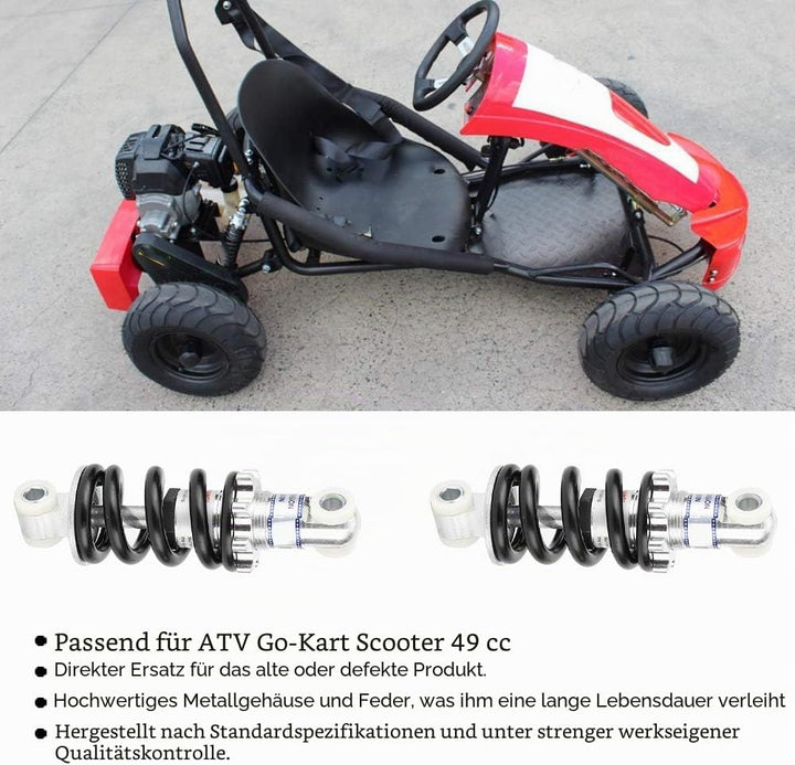 Hinterer Stossdämpfer, 2 Stück 125mm 750LBS Motorrad Hinterer Luftstossdämpfer Dämpfer Hinterradaufh