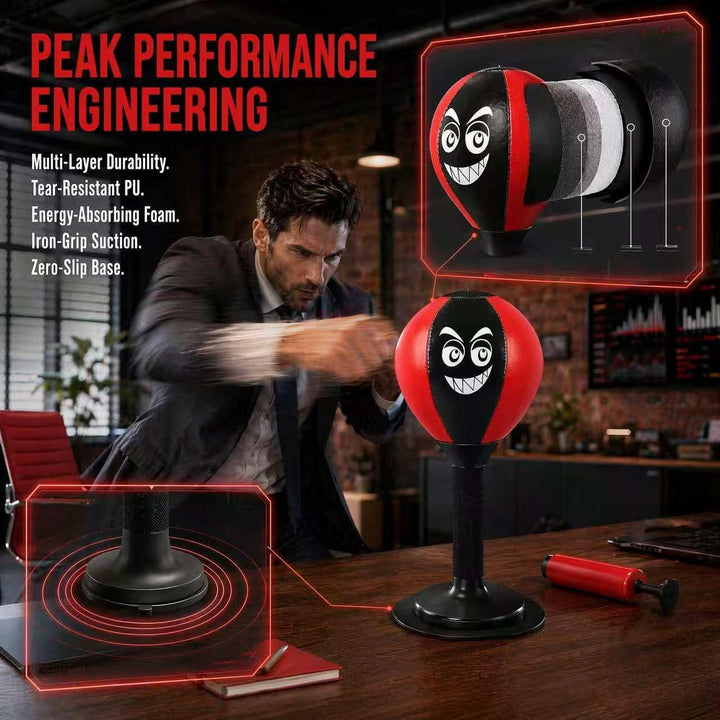 Punchingball Tisch, Freistehender Desktop-Boxsack Mit Saugnapf, Rage Bag Desktop Punching Bag Mini B