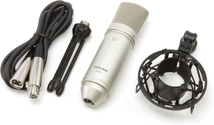 Tascam TM-80 – Kondensatormikrofon, Silber TM-80 Silber, TM-80 Silber