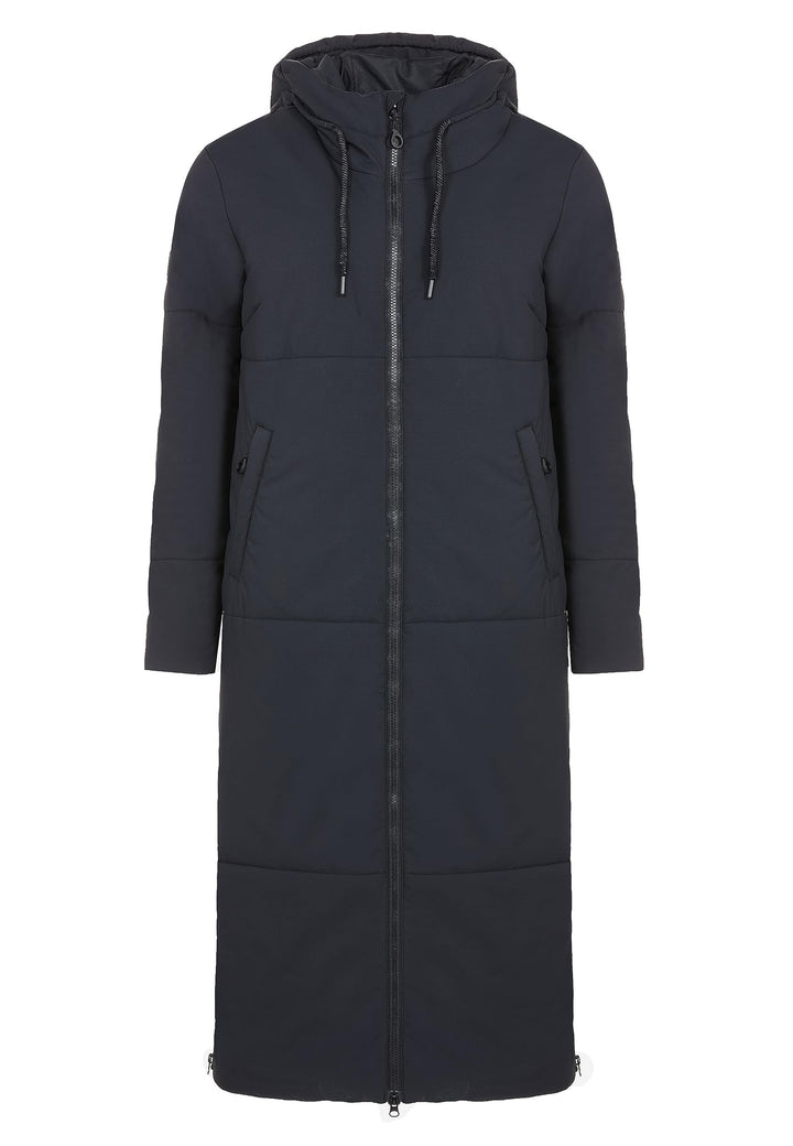 ELKLINE Damen Wintermantel Beautiful | warmer Steppmantel wattiert lang mit Seiten Reissverschluss |