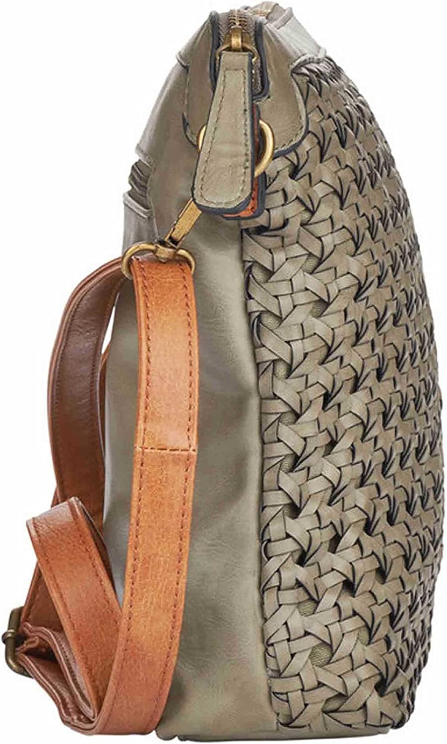Remonte Damen Q0612 Handtasche S Olive/Cayenne / 54, S Olive/Cayenne / 54