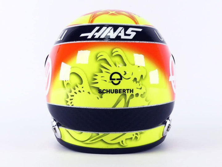 Mini Helmet MKS-MH-2-2021-R Miniaturauto aus der Sammlung, Gelb/Schwarz