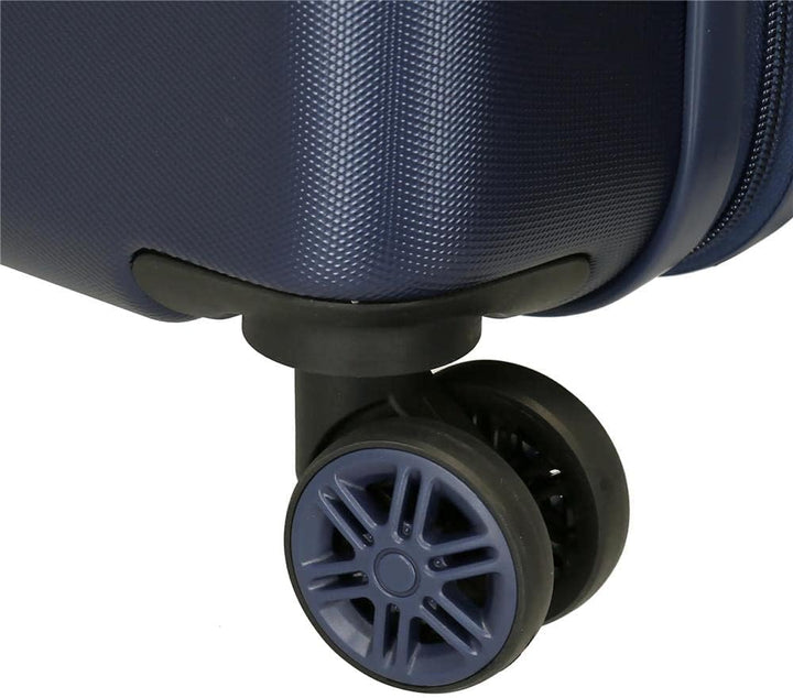 Movom Free Dots Kofferset Blau 55/68 cm Hartschalen ABS Kombinationsschloss 104 L 4 Doppelräder Hand