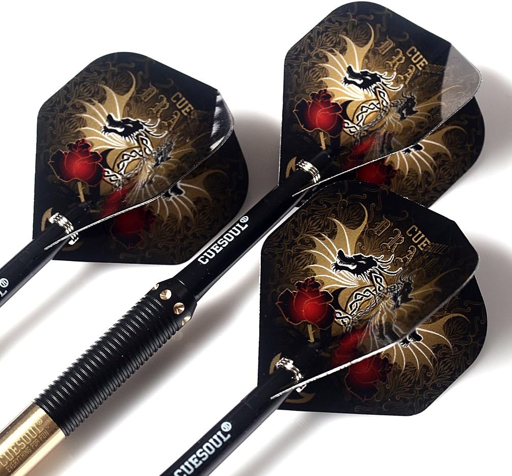 CUESOUL Dragon Deluxe Messing Steel Dartpfeile, 21 Gramm J2103 25 Gramm, J2103 25 Gramm