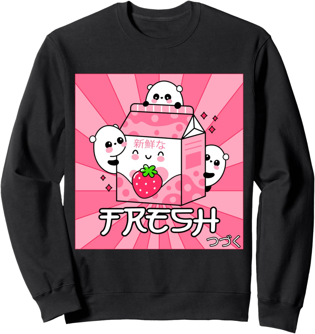 90er Jahre Japanisch Otaku Stilvoll Ästhetisch Niedlich Sweatshirt