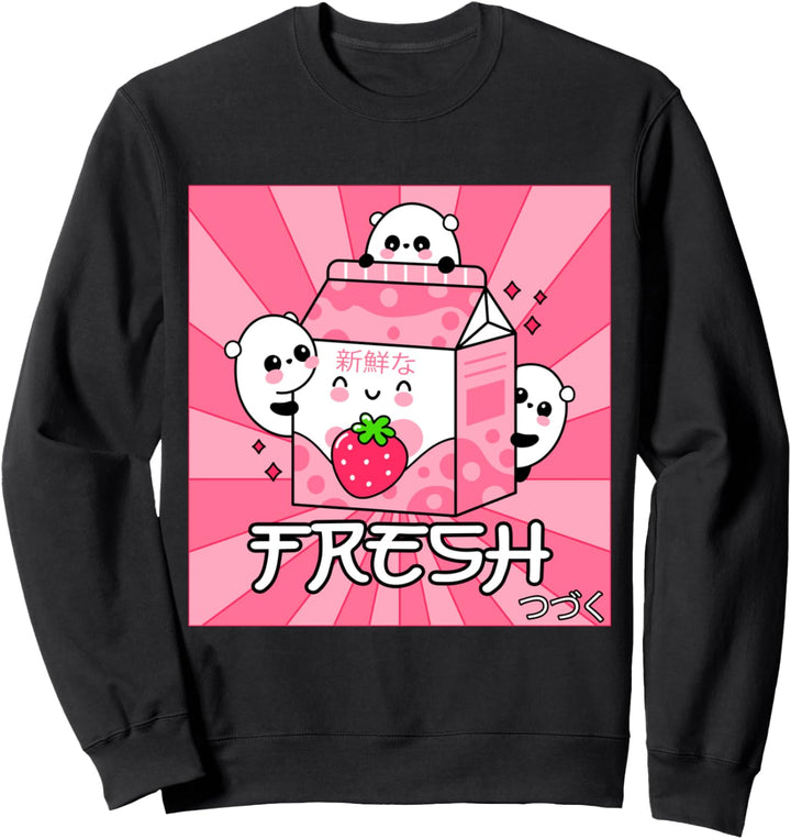 90er Jahre Japanisch Otaku Stilvoll Ästhetisch Niedlich Sweatshirt