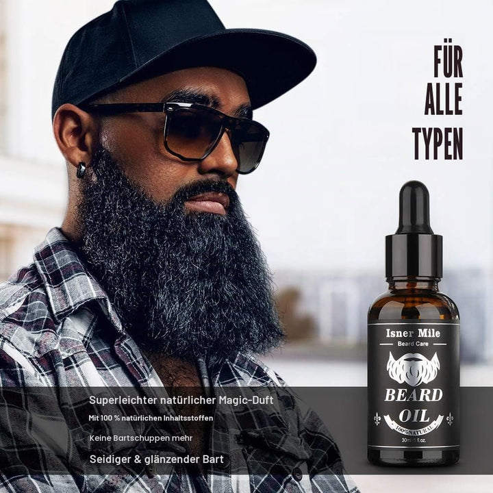 Upgraded 2 Pack Beard Oil Serum Conditioner for Men Beard Mustaches Growth, Soften, Moisturizing & S