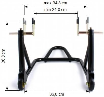 ConStands - Motorrad Montageständer für Suzuki SV 650 S Schwarz Hinten Standard Racing Basis
