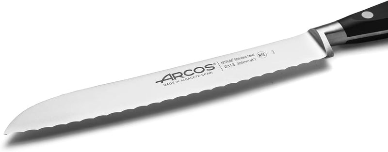 Arcos Serie Riviera - Brotmesser - Klinge aus Nitrum geschmiedetem Edelstahl 200 mm - HandGriff Poly