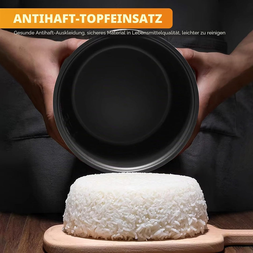 Reiskocher, 5 l, grosses Fassungsvermögen, für 2-10 Personen, multifunktionaler elektrischer Multiko