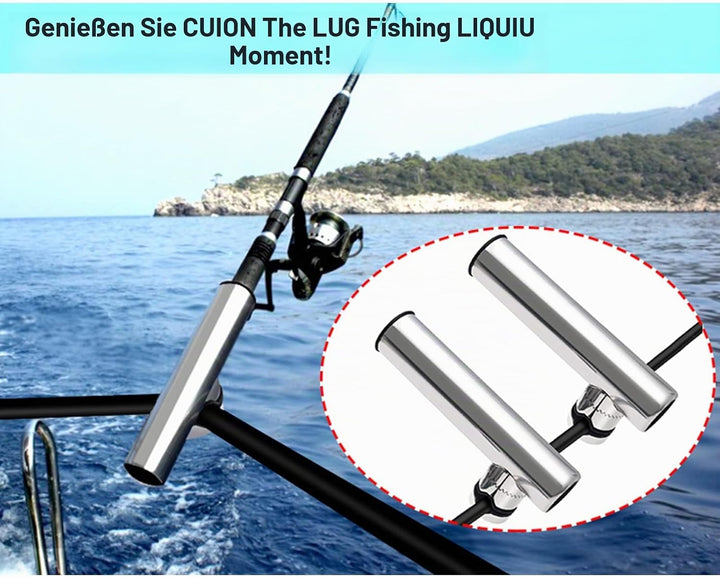 KAOLALI Rutenhalter Edelstahl 2 Stück für Boote Yachten Fischerboot Stil 2 (2 Stück), Stil 2 (2 Stüc